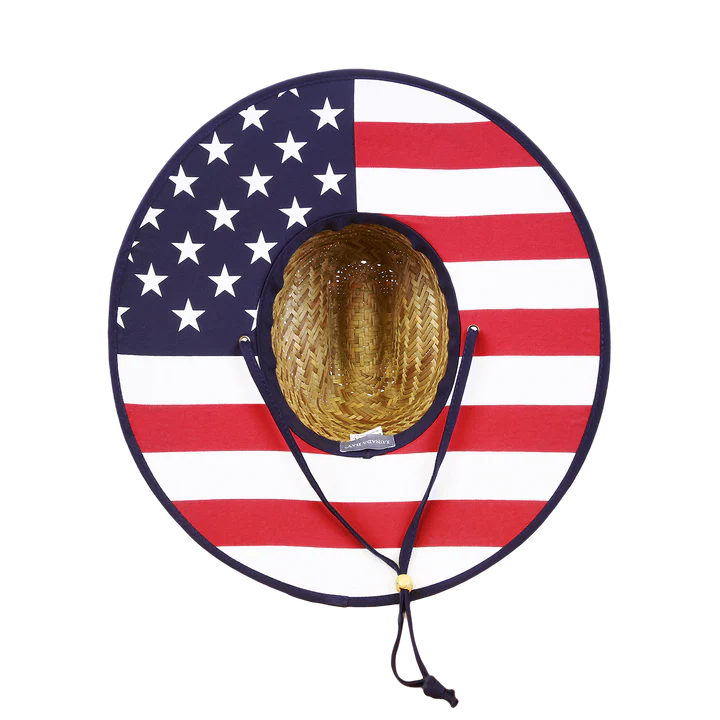 Straw Lifeguard Hat With Vac-Con Leather Patch