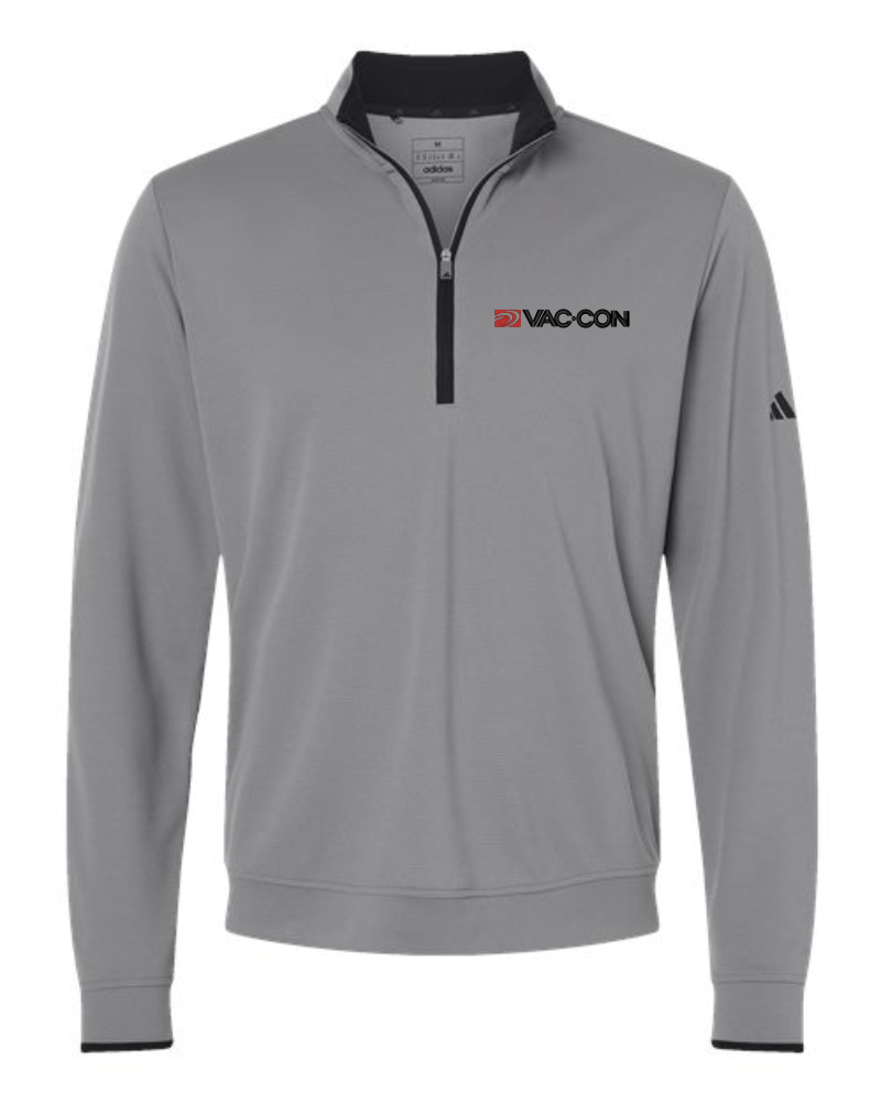 Adidas Lightweight Half-Zip Pullover With Embroidered Vac-Con Logo
