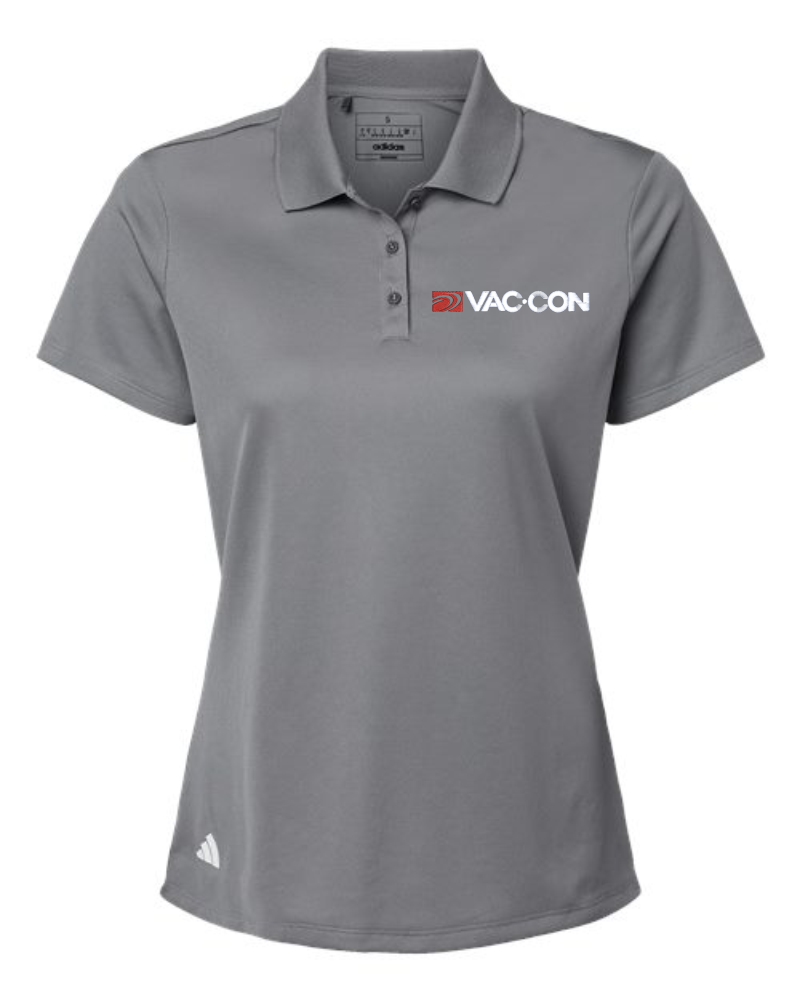 Adidas Women's Basic Sport Polo With Embroidered Vac-Con Logo