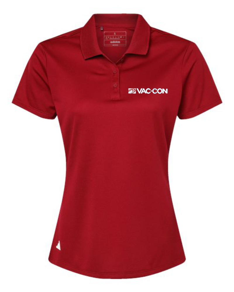 Adidas Women's Basic Sport Polo With Embroidered Vac-Con Logo