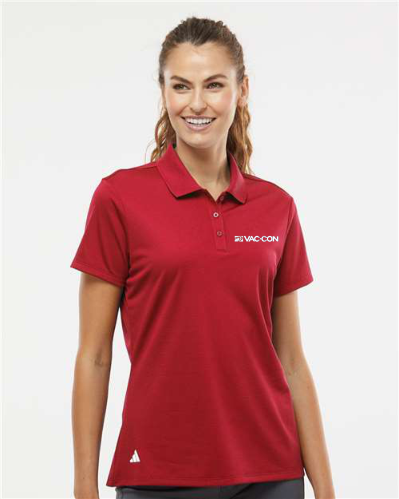 Adidas Women's Basic Sport Polo With Embroidered Vac-Con Logo