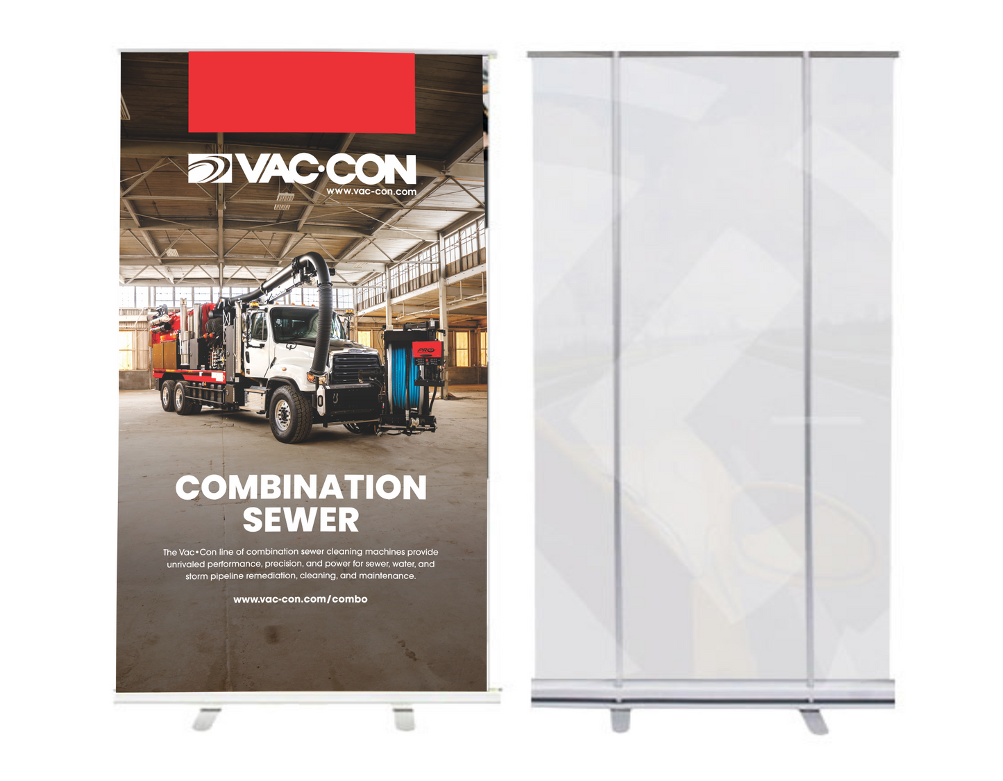 Vac-Con Combination Sewer Retractable Banners