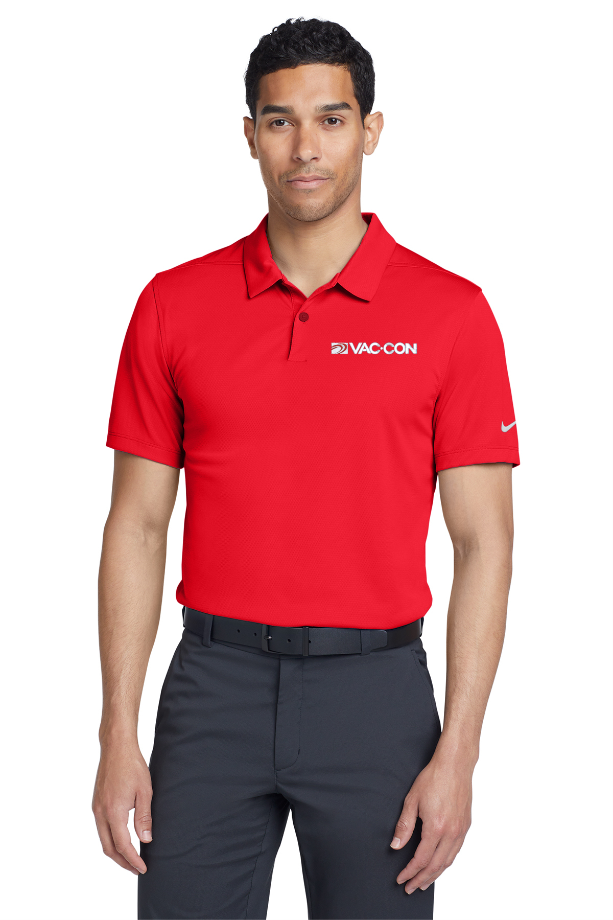 Nike Men's Dry Essential Solid Polo With Embroidered Vac-Con Logo