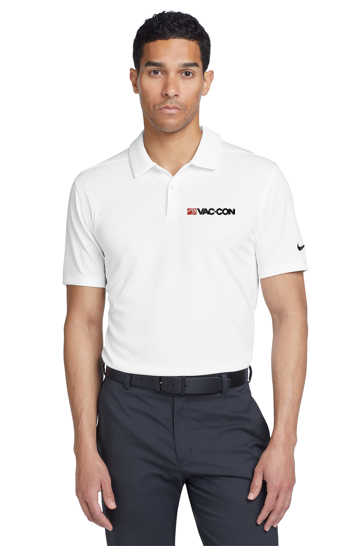 Nike Men's Dry Essential Solid Polo With Embroidered Vac-Con Logo