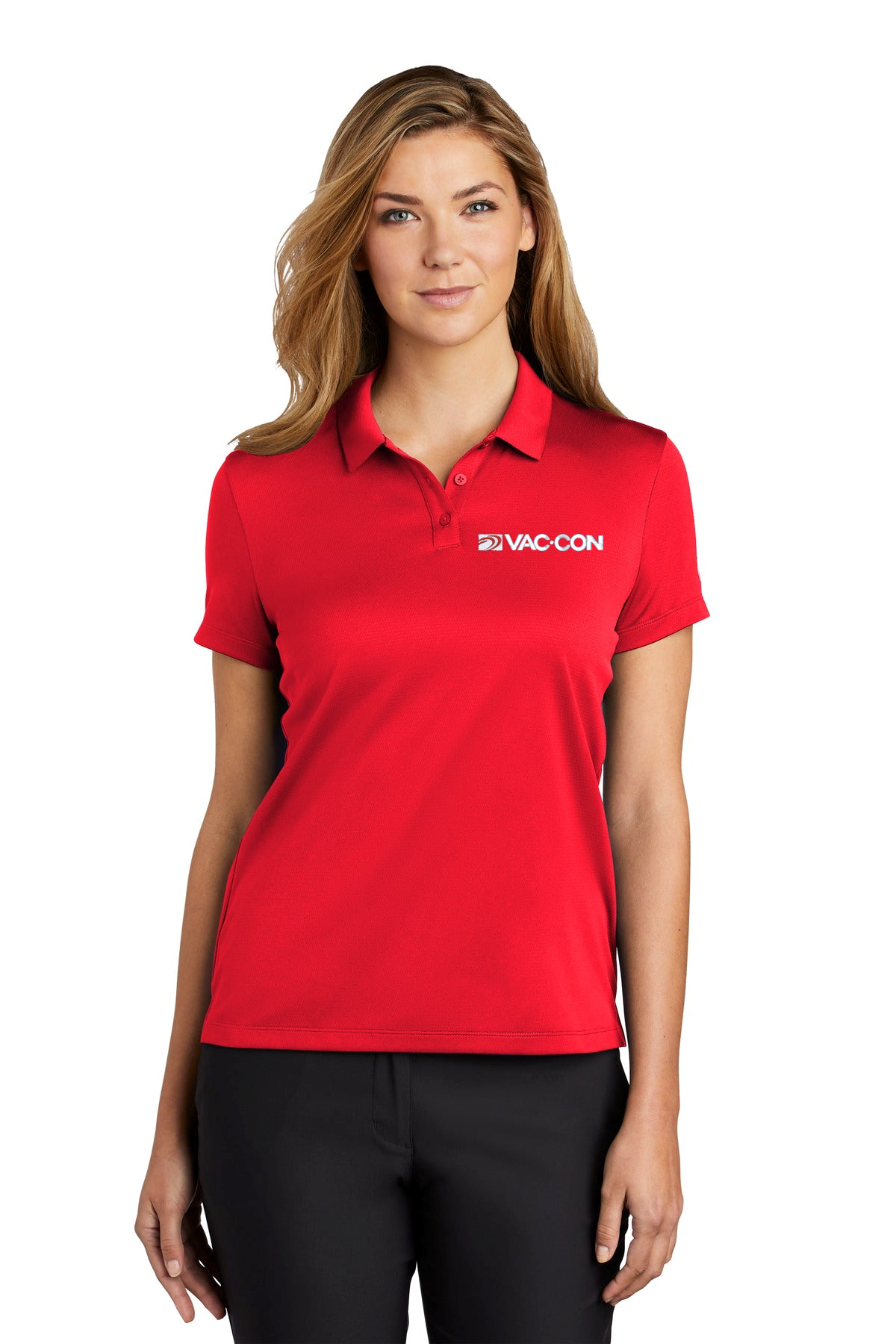 Nike Women's Dry Essential Solid Polo With Embroidered Vac-Con Logo