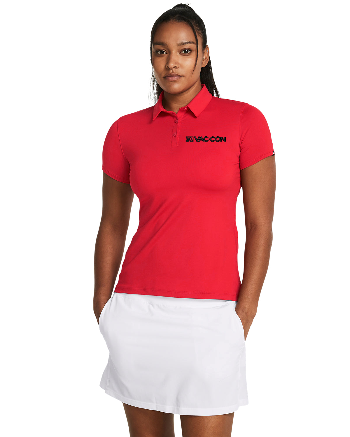 Under Armour Women's Recycled Polo With Embroidered Vac-Con Logo