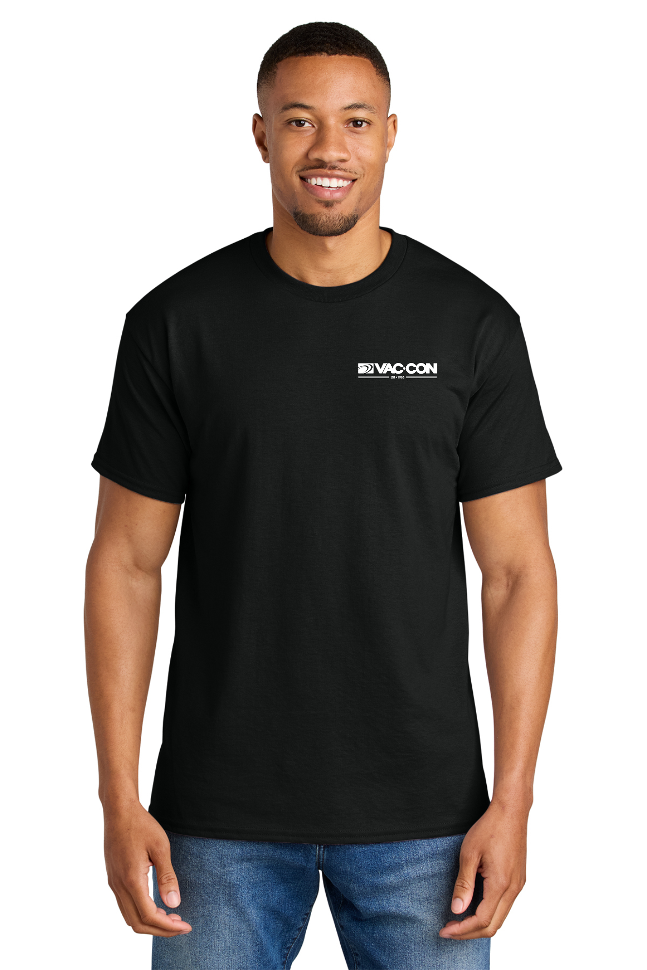 Gildan DryBlend 50 Cotton/50 Poly T-Shirt With Vac-Con Left Chest & License Plate Back