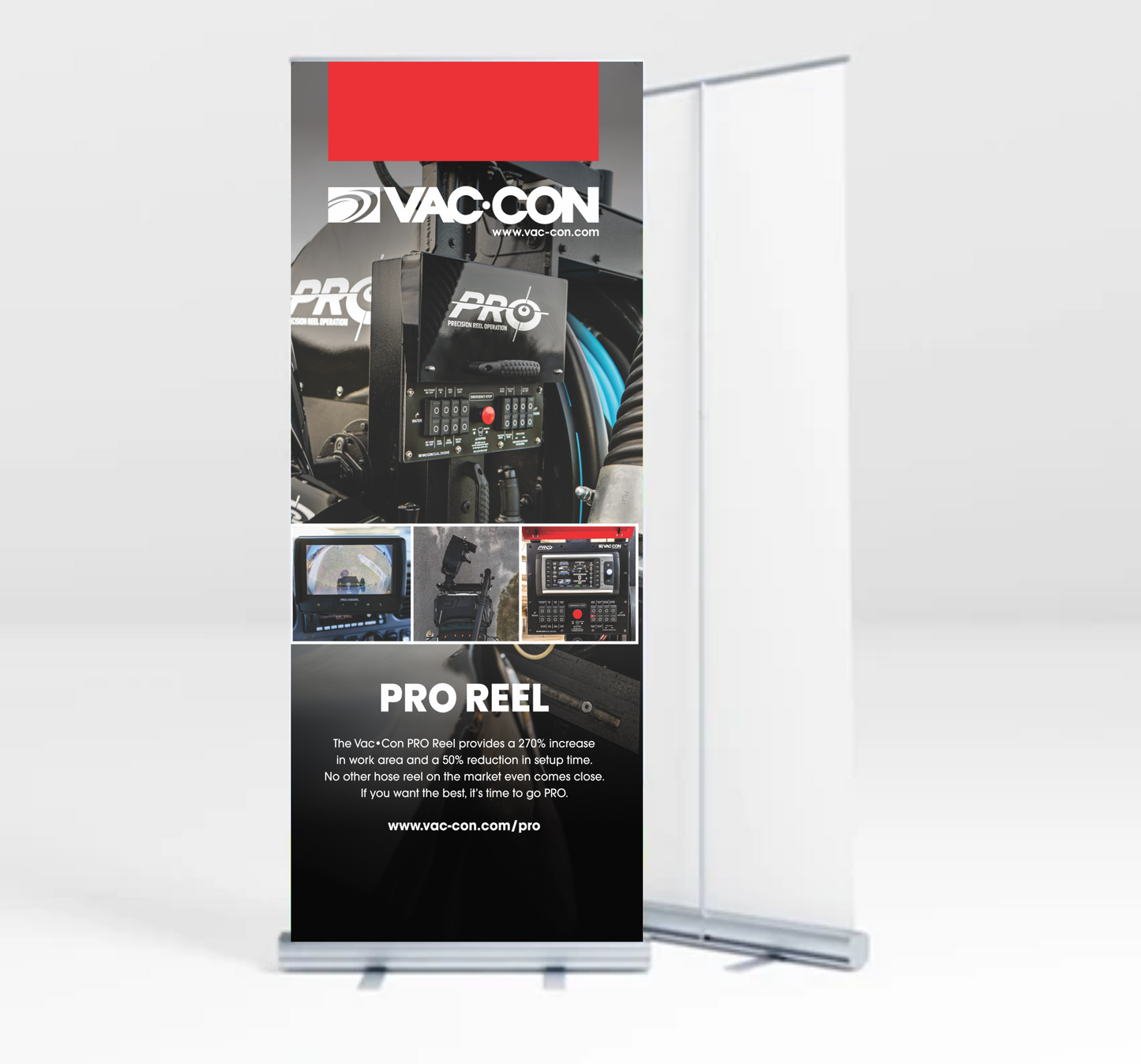 Vac-Con Pro Reel Retractable Banners