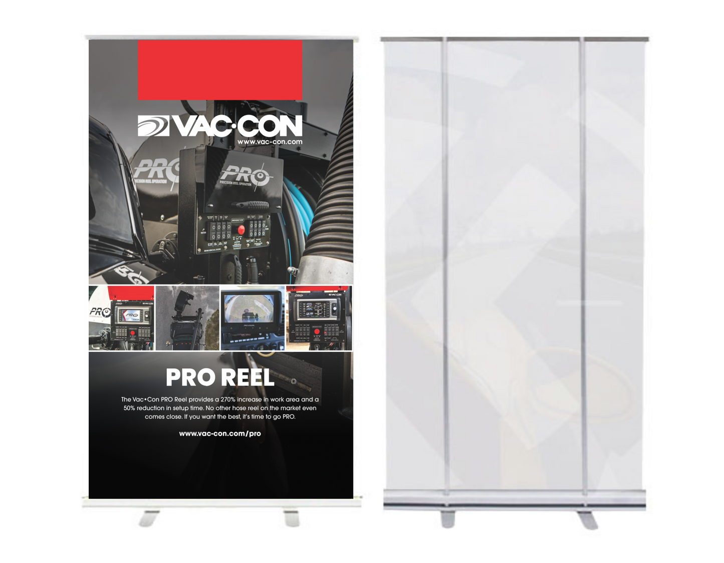 Vac-Con Pro Reel Retractable Banners