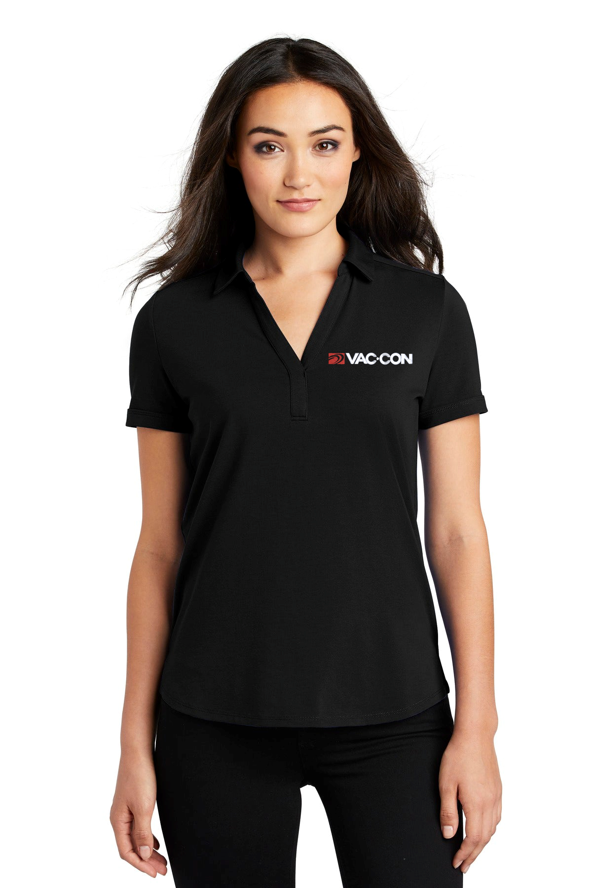 OGIO Women's Limit Polo With Embroidered Vac-Con Logo