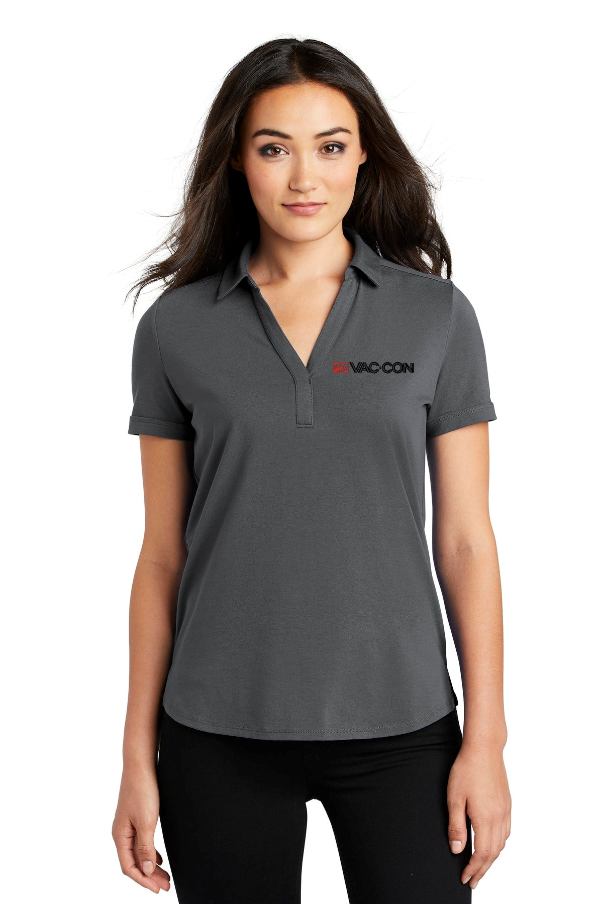 OGIO Women's Limit Polo With Embroidered Vac-Con Logo