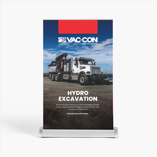 Vac-Con Hydro Excavation Retractable Banners