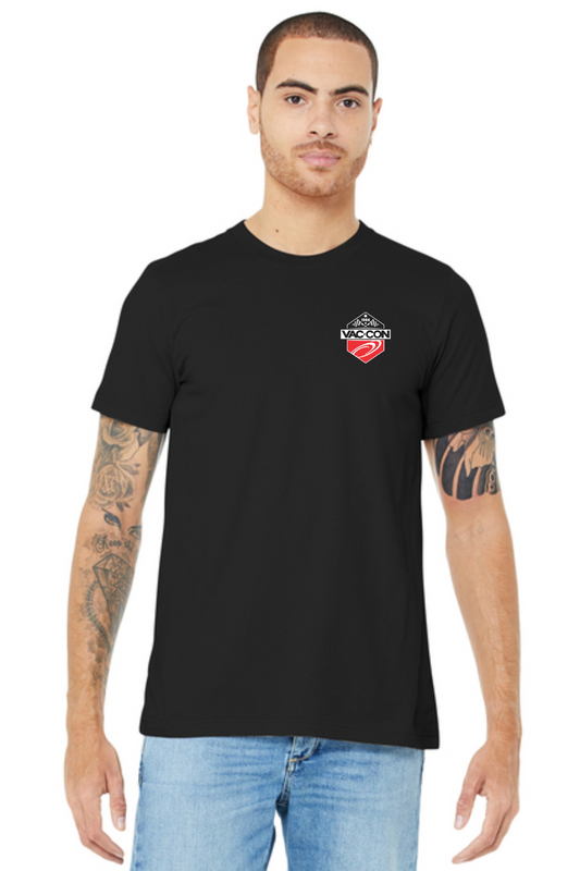 BELLA+CANVAS 3001 Unisex Jersey Short Sleeve Tee With Left Chest & Full Back Screenprint