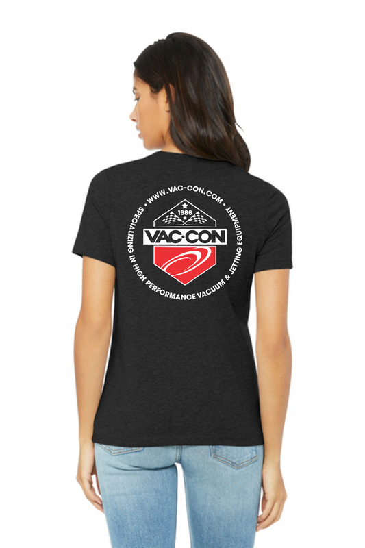 BELLA+CANVAS Women’s Relaxed CVC Tee T-Shirt With Left Chest & Full Back Screenprint (Copy)