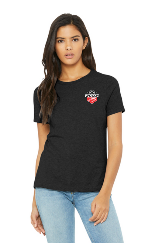BELLA+CANVAS Women’s Relaxed CVC Tee T-Shirt With Left Chest & Full Back Screenprint (Copy)