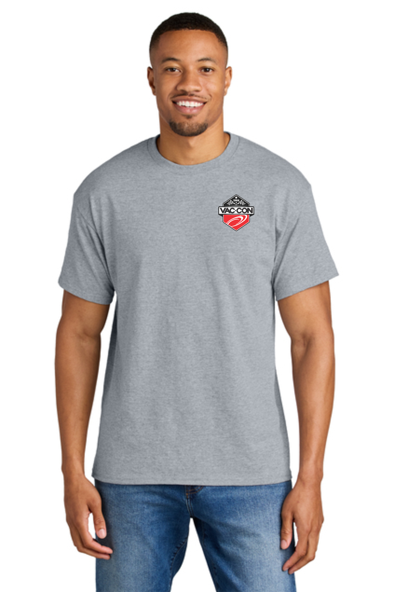 Gildan DryBlend 50 Cotton/50 Poly T-Shirt With Left Chest & Full Back Screenprint