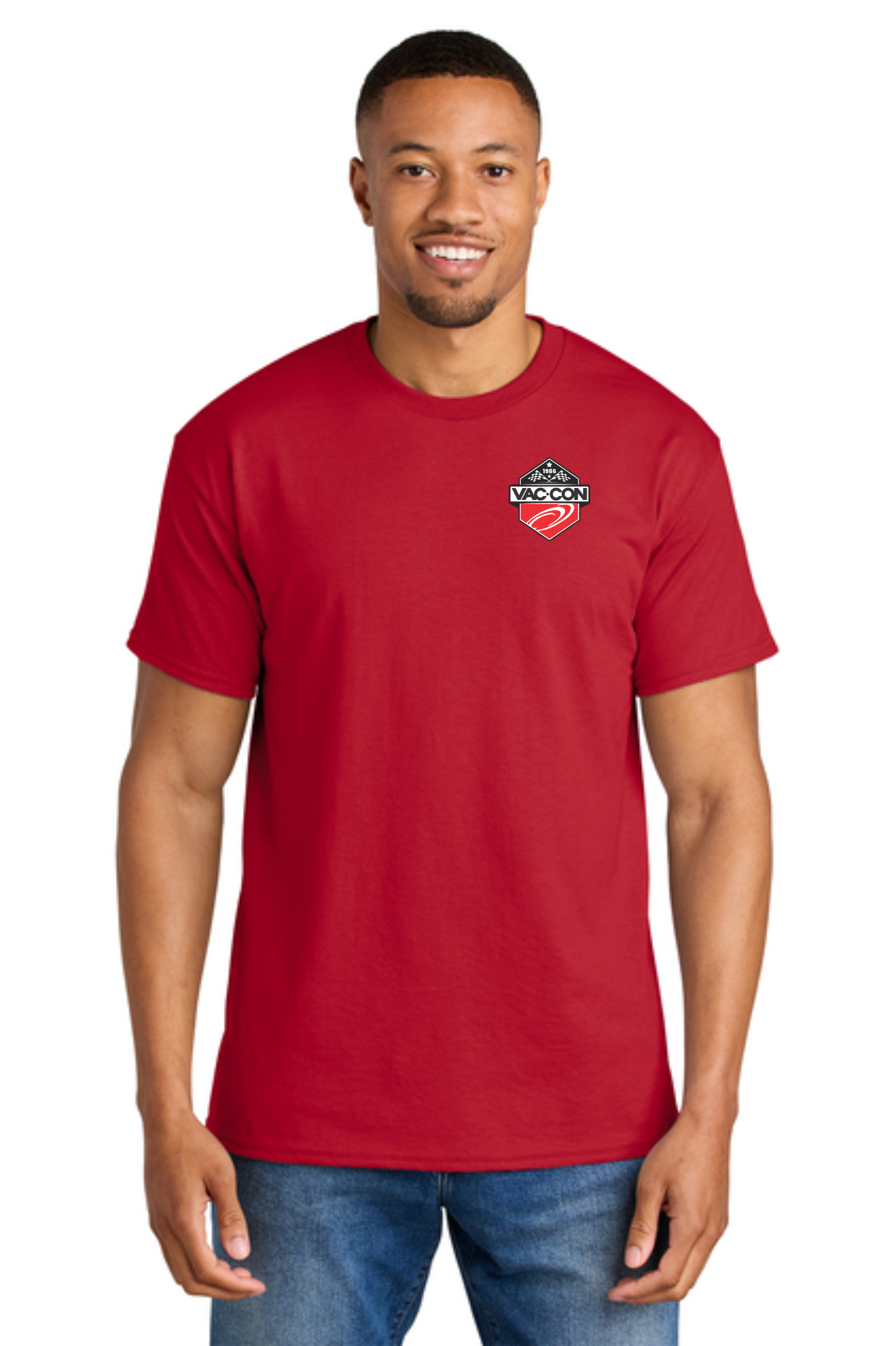 Gildan DryBlend 50 Cotton/50 Poly T-Shirt With Left Chest & Full Back Screenprint