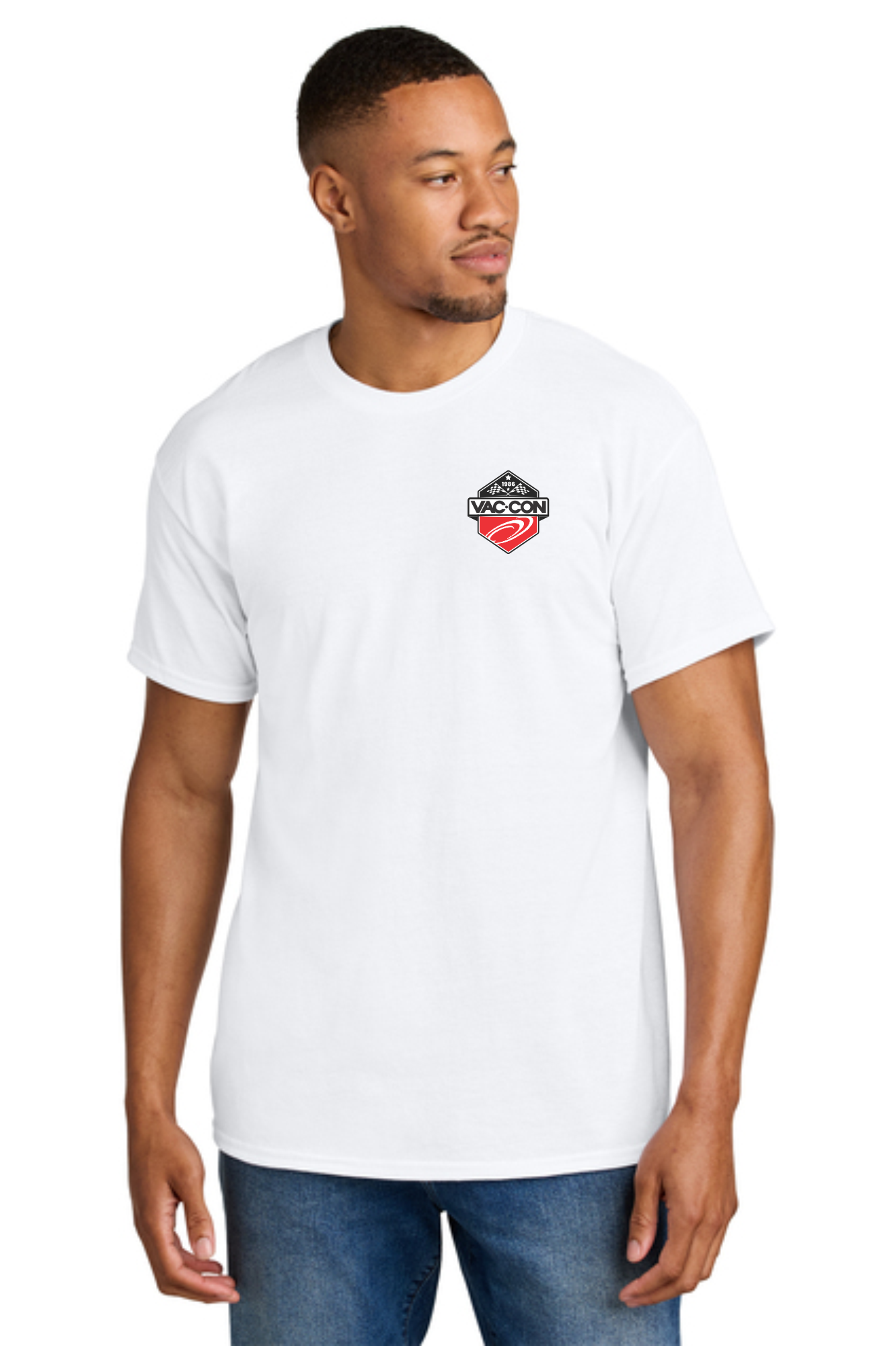 Gildan DryBlend 50 Cotton/50 Poly T-Shirt With Left Chest & Full Back Screenprint