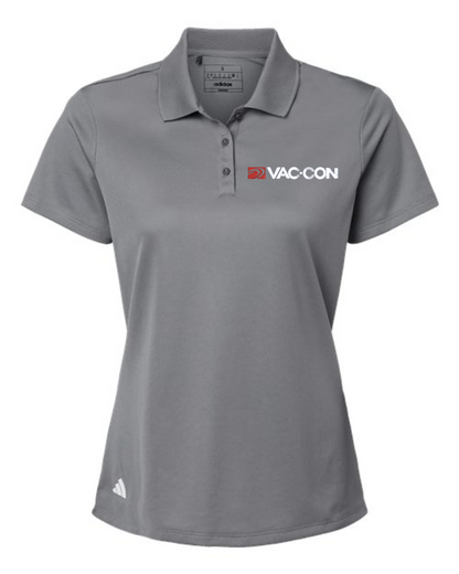 Adidas Women's Basic Sport Polo With Embroidered Vac-Con Logo
