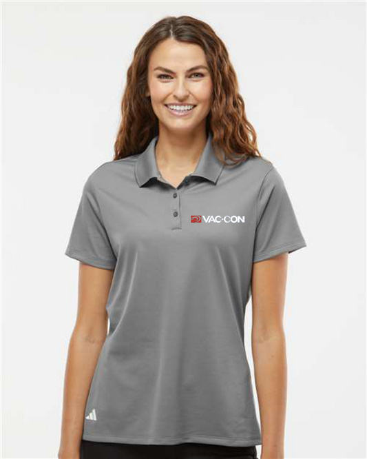 Adidas Women's Basic Sport Polo With Embroidered Vac-Con Logo