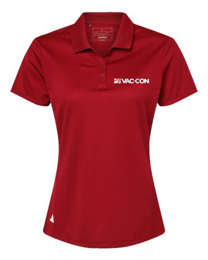 Adidas Women's Basic Sport Polo With Embroidered Vac-Con Logo