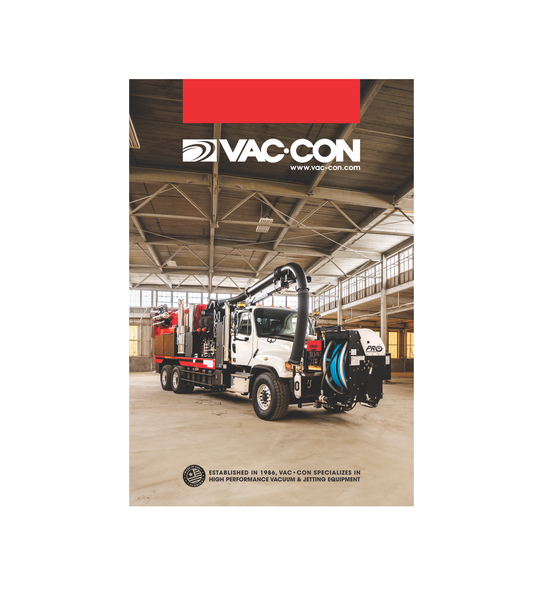 Vac-Con Combination Sewer Red 24" x 36" Poster