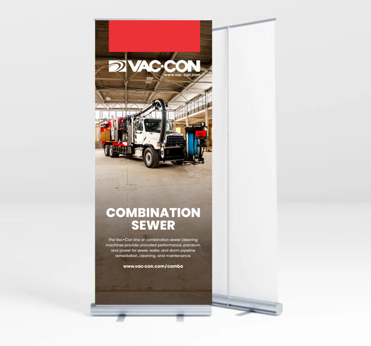 Vac-Con Combination Sewer Retractable Banners