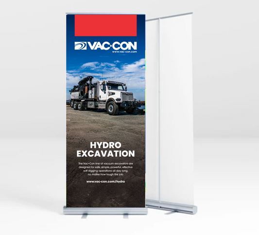 Vac-Con Hydro Excavation Retractable Banners