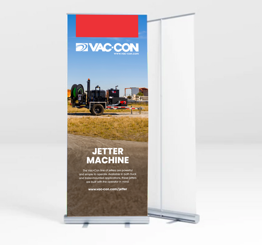 Vac-Con Jetter Machine Retractable Banners