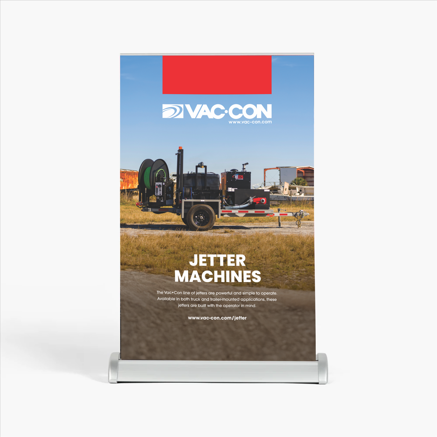 Vac-Con Jetter Machine Retractable Banners