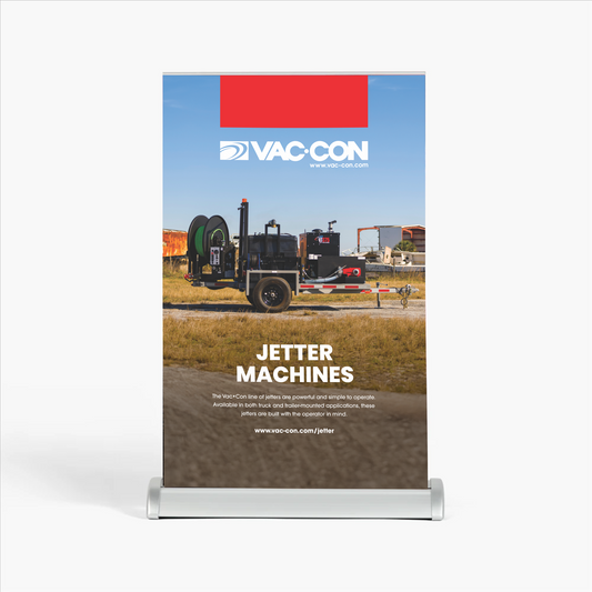 Vac-Con Jetter Machine Retractable Banners