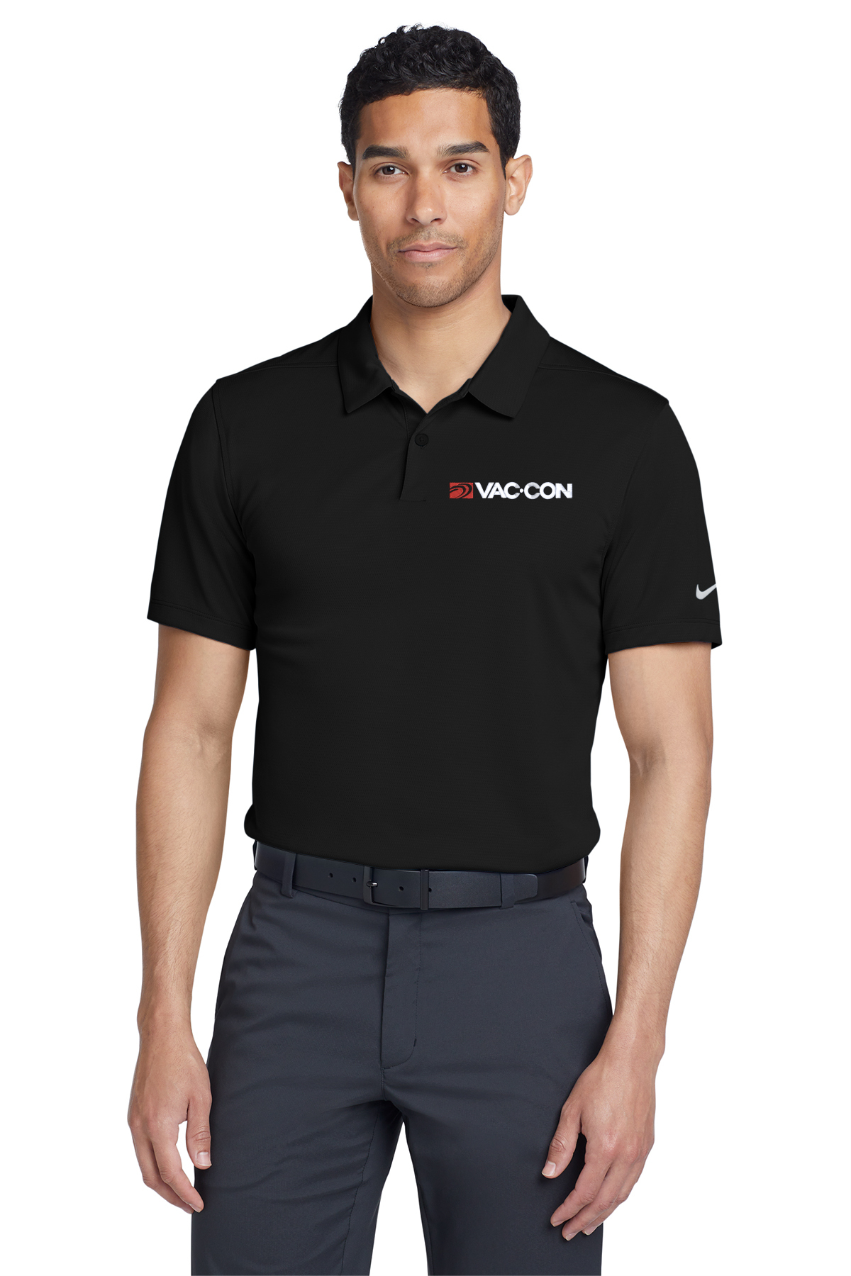Nike Men's Dry Essential Solid Polo With Embroidered Vac-Con Logo