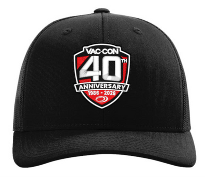 Vac-Con 40th Anniversary Richardson 112 Black Trucker Cap