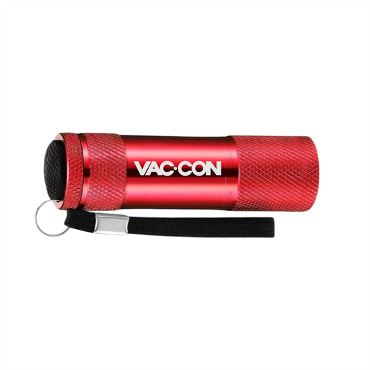 Vac-Con Red Aluminum Mini Flashlight
