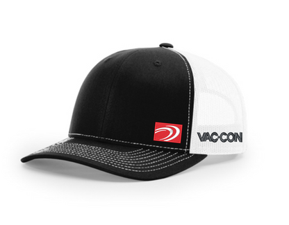 Vac-Con Embroidered Logo Patch Richardson 112 Black/White Trucker Cap