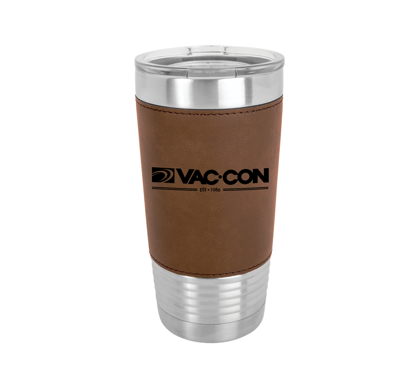 Vac-Con 20 Ounce Stainless Steel & Leather Tumbler