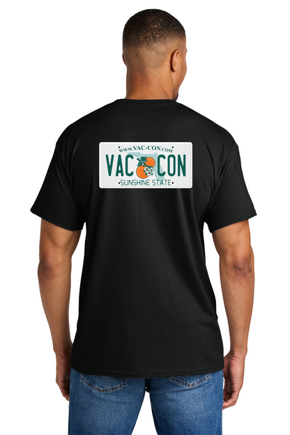 Gildan DryBlend 50 Cotton/50 Poly T-Shirt With Vac-Con Left Chest & License Plate Back