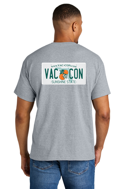 Gildan DryBlend 50 Cotton/50 Poly T-Shirt With Vac-Con Left Chest & License Plate Back