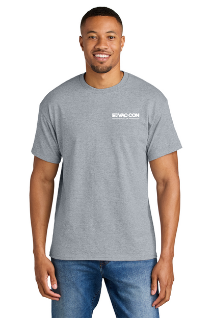 Gildan DryBlend 50 Cotton/50 Poly T-Shirt With Vac-Con Left Chest & License Plate Back